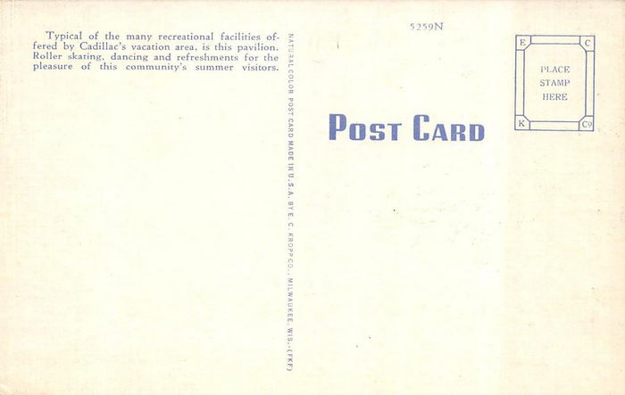 Park of the Lakes Pavilion - Vintage Postcard (newer photo)